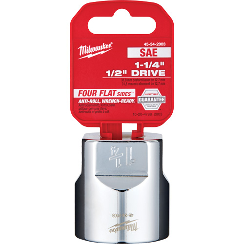 SAE Socket with Four Flat Sides, 1-1/4", 1/2" Drive, 6 Points Par Equipment