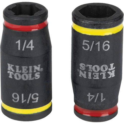 3-in-1 Impact Flip Socket Set, Hex, 1/4" Drive, 3 Pcs Par Equipment