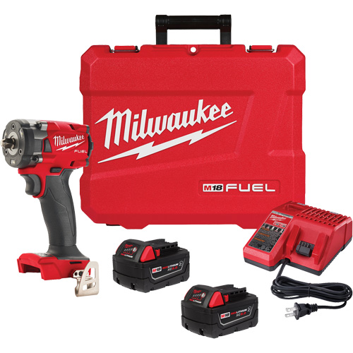 Cl&eacute; &agrave; choc compacte M18 Fuel avec ensemble d'anneau &agrave; friction, 18 V, Mandrin 3/8" Par Equipment