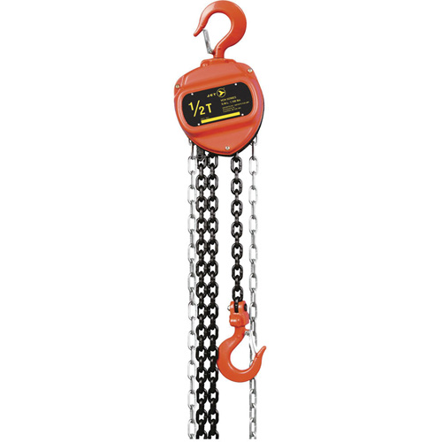 VCH Series Chain Hoist, 20' Lift, 2200 lbs. (1 tons) Capacity, Heat-Treated Alloy Steel Chain Par Equipment