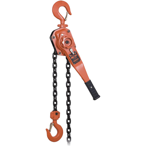 KLP-300L-5 KLP Series Heavy-Duty Lever Chain Hoist with Overload Protection, 5' Lift, 6000 lbs. (3 tons) Capacity Par Equipment