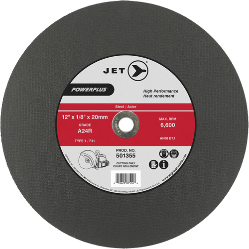 A24R PowerPlus Cut-Off Wheel, 14" x 1/8", 20 mm Arbor, Type 1, 5500 RPM Par Equipment