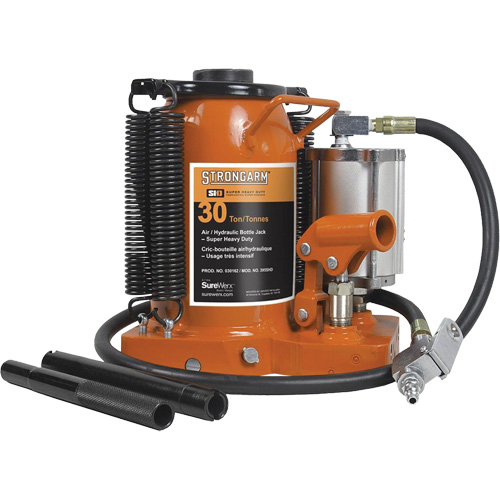 Air Assist Bottle Jacks, 30 Ton(s), Air Hydraulic Par Equipment