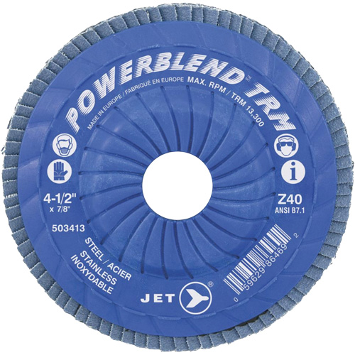Disques &agrave; lamelles ajustables, 5" x Type 29, Grain Z120, Zirconium Par Equipment