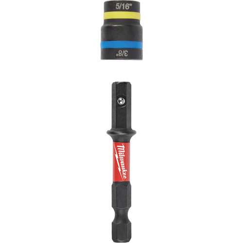 Tourne-&eacute;crous 2-en-1 Shockwave Impact Duty Quik-Clear, 5/16"/3/8" prise, 2-1/2" lo, Magn&eacute;tique Par Equipment
