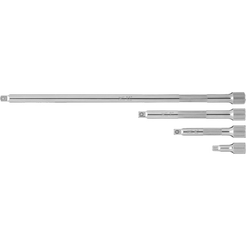 Jeu de rallonges prise, Prise de 1/4", Fini Chrome, 4 Mcx Par Equipment