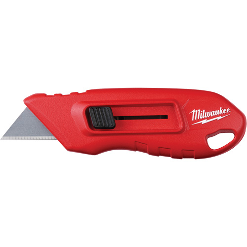 Couteau &agrave; lame r&eacute;tractable compacte actionn&eacute;e par bouton &agrave; glissi&egrave;re lat&eacute;rale, Prise en M&eacute;tal Par Equipment