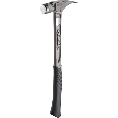 Marteau de charpente en titane lisse TIBONE, 15 oz, Prise en Acier plein, 17-17/50" lo Par Equipment
