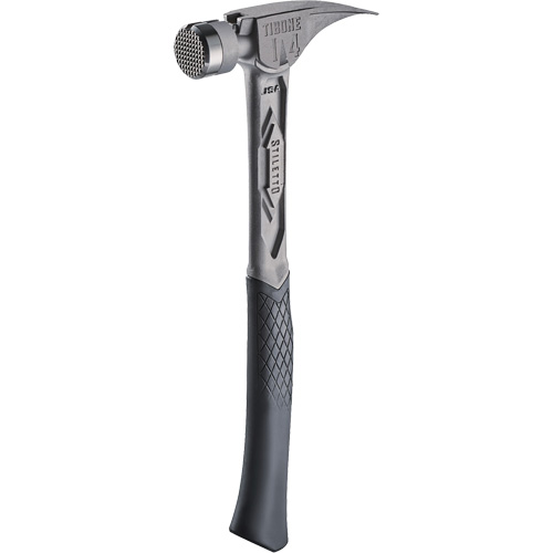 TIBONE Milled Titanium Framing Hammer, 14 oz., Solid Steel Handle, 15-1/4" L Par Equipment