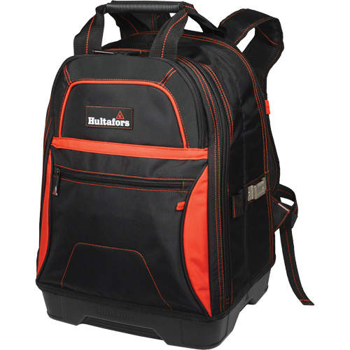Sac &agrave; dos &agrave; outils &agrave; base moul&eacute;e, Noir/Rouge, Balistique/Polyester Par Equipment