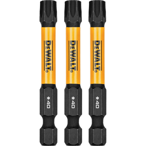 3-Piece FLEXTORQ&reg; Impact Screwdriving Bits, Torx, T-40, 1/4" Drive Par Equipment