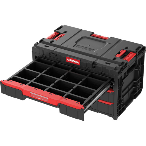Arx&reg; 3-Drawer Toolbox, 23-1/10" x 15" x 13-2/5", Black Par Equipment