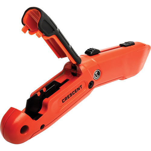 Auto-Retracting Safety Knife, 1", Steel, Aluminum Handle Par Equipment