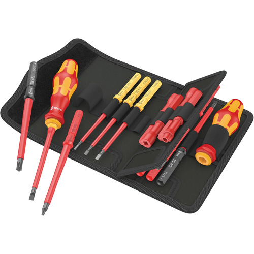 Jeu de tournevis isol&eacute;s pour vis fendues, 1000 V, 18 Mcx Par Equipment