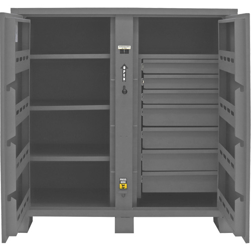 Armoire de rangement pour le chantier, Acier, 59 pi³, Gris Par Equipment