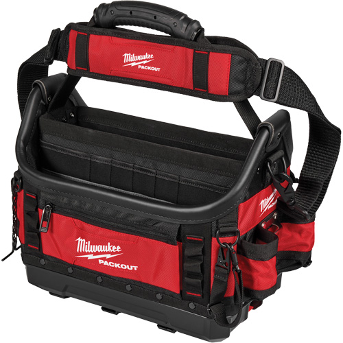 PackOut Structured Tote, Polyester, 39 Pockets, Black/Red Par Equipment