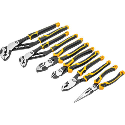 PITBULL Dual Material Mixed Plier Set, 6 Pieces Par Equipment