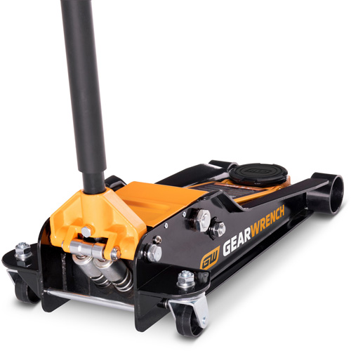 Low Profile Floor Jack, 3.5 Ton(s) Capacity, 3-3/4" Lowered, 21-3/4" Raised, Manual Hydraulic Par Equipment