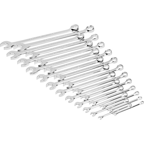 Jeu de cl&eacute;s mixtes m&eacute;triques et longues &agrave; 12 pans dans un plateau de rangement en mousse, Ouverte, 24 morceaux, M&eacute;trique Par Equipment