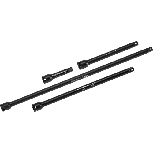 Drive Impact Extension Set, 3/8" Drive, Manganese Phosphate Finish, 4 Pcs Par Equipment