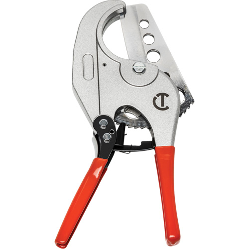 Ratcheting PVC Pipe Cutter with Dipped Grips, 1/4"- 2-3/8" Capacity Par Equipment