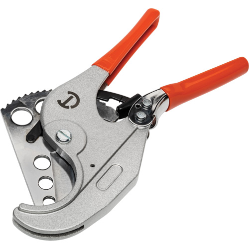Ratcheting PVC Pipe Cutter with Dipped Grips, 1/4"- 2-3/8" Capacity Par Equipment