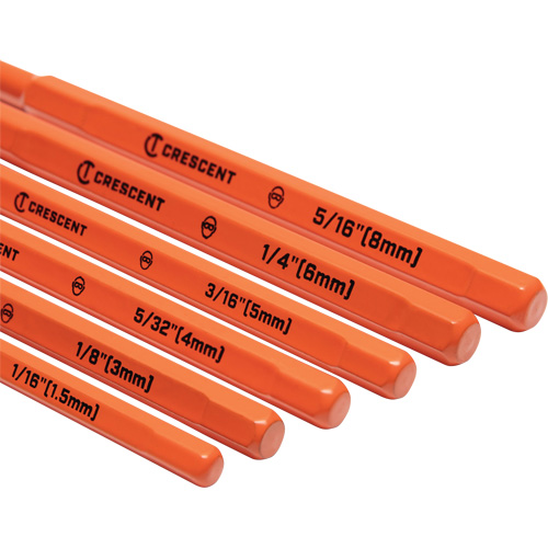 Pin Punch Set, 6 Pieces Par Equipment