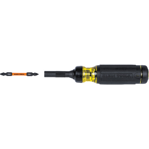 15-in-1 Ratcheting Impact-Rated Multi-Bit Torsion Zone Screwdriver, 9-1/2" L, Cushion Grip Handle Par Equipment