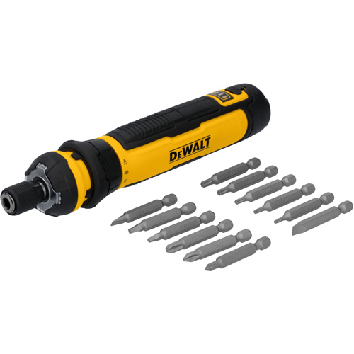 14-Piece Cordless Screwdriver Set with FLEXDRIVE Control, 4 V, 44 in-lbs/5 Nm Max. Torque Par Equipment