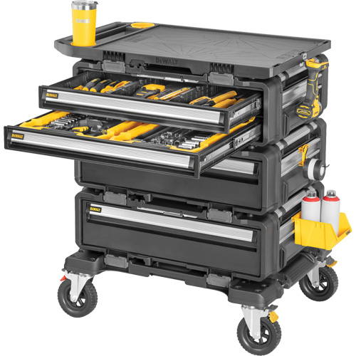 Poste de travail modulaire 5-en-1 TOUGHSYSTEM 2.0 DXL, 34" x 25-4/5" x 39", Noir/Jaune Par Equipment