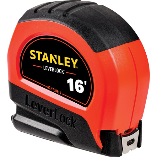 High-Visibility LEVERLOCK&reg; Tape Measure, 16', Imperial Graduations Par Equipment