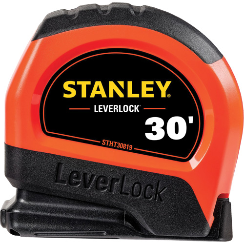 Ruban &agrave; mesurer haute visibilit&eacute; LEVERLOCK, 30', Marques de goujon Imp&eacute;rial Par Equipment