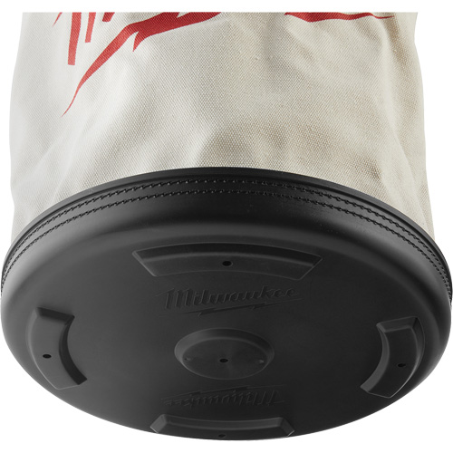 Utility Bucket Bag, 11-81/100" L x 11-81/100" W x 14-57/100" H, Polyester, White Par Equipment