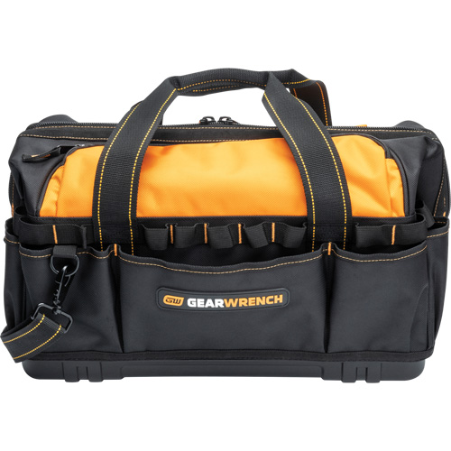 Sac &agrave; outils de 20" pour les professionnels, Nylon, 33 pochettes, Noir/Orange Par Equipment