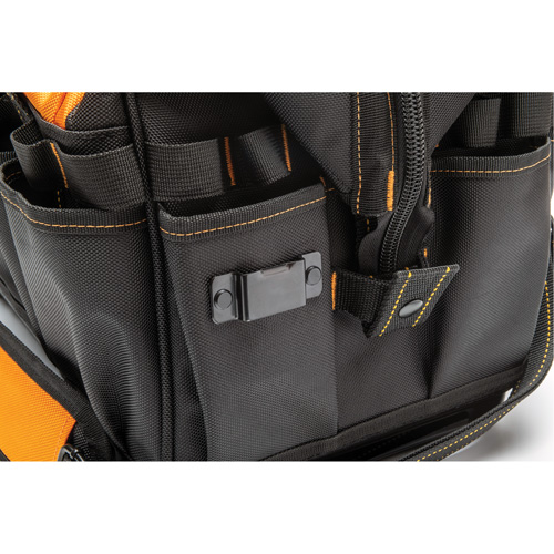 Sac &agrave; outils de 20" pour les professionnels, Nylon, 33 pochettes, Noir/Orange Par Equipment