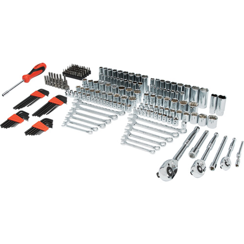Jeu d'outils manuels pour m&eacute;canicien 1/4", 3/8" & 1/2" avec mallette de transport &agrave; 3 tiroirs Par Equipment