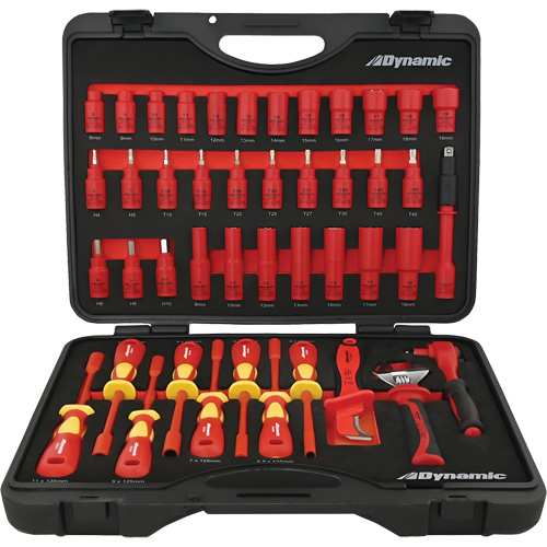 Insulated Socket & Tool Set, 44 Pcs Par Equipment