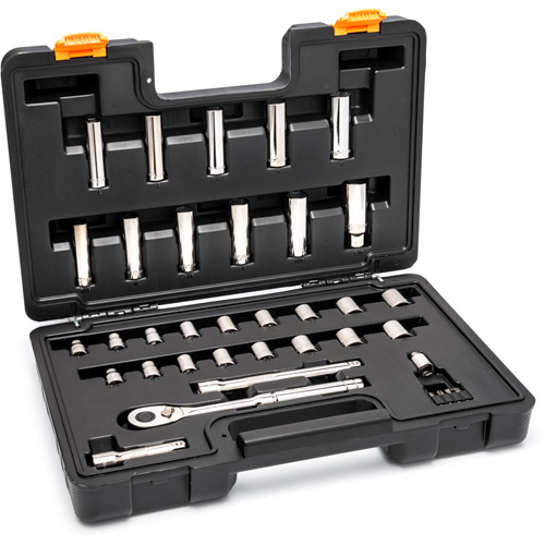 Jeu d'outils pour m&eacute;canicien &agrave; 72 dents, 12 pans et &agrave; prise de 3/8" Par Equipment