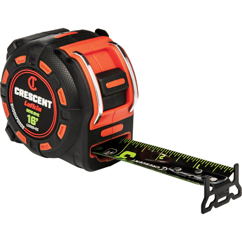 Shockforce NITE EYE Tape Measure, 1-1/4" x 16', SAE Graduations Par Equipment