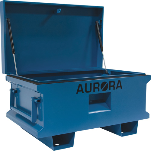 Jobsite Tool Box, 33" x 20-3/10" x 18-3/10", Steel, Blue Par Equipment