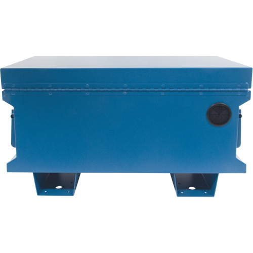Jobsite Tool Box, 33" x 20-3/10" x 18-3/10", Steel, Blue Par Equipment