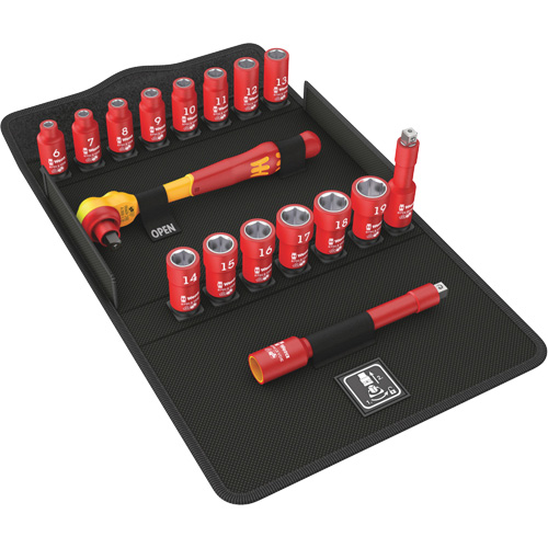8100 SB VDE 1 Zyklop Insulated Ratchet Set, 7 Pcs, 3/8" Drive Size Par Equipment