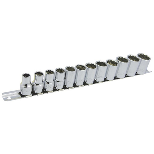 SS3812M-12 12-Point Metric Socket Set, 12 Pcs, 3/8" Drive Size Par Equipment