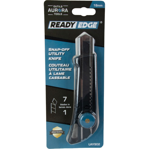 18mm Professional Knife with Ratchet, Stainless Steel, Heavy-Duty, Plastic Handle Par Equipment