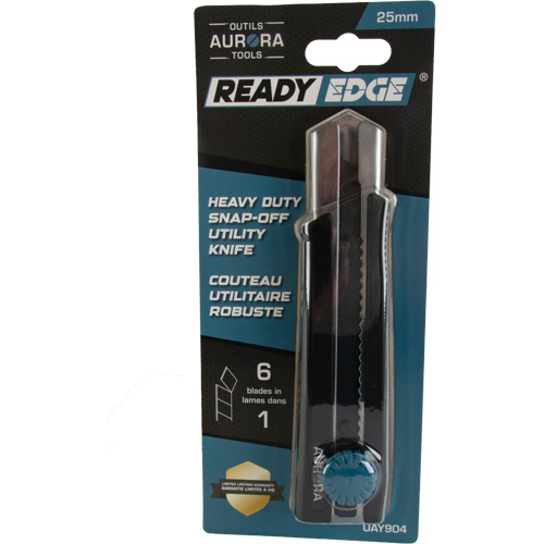 25mm Retractable Knife, Stainless Steel, Heavy-Duty, Rubber Handle Par Equipment