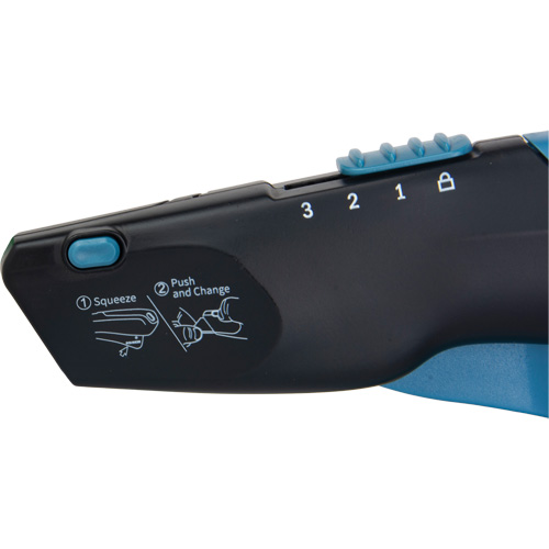Retractable Safety Knife , Stainless Steel, Heavy-Duty, Plastic/Aluminum Handle Par Equipment