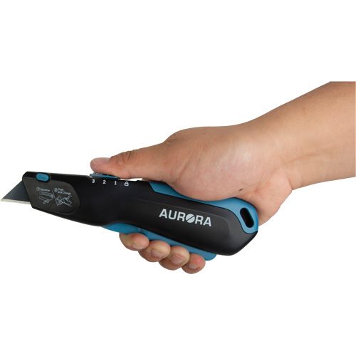 Retractable Safety Knife , Stainless Steel, Heavy-Duty, Plastic/Aluminum Handle Par Equipment