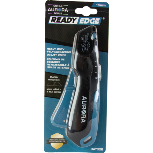 Retractable Safety Knife , Stainless Steel, Heavy-Duty, Plastic/Aluminum Handle Par Equipment