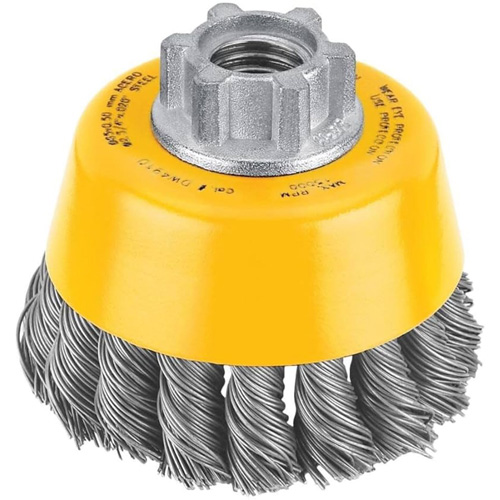 HP Carbon Knot Wire Cup Brush, 3" Dia. x 5/8"-11 Arbor Par Equipment