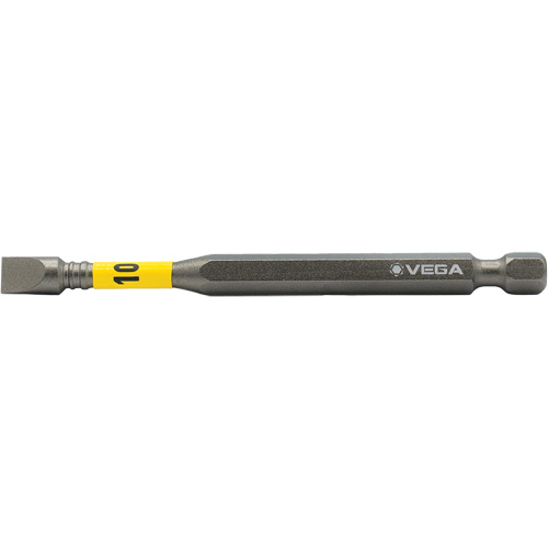 Embout pour outils &eacute;lectriques Impactech, Fente, Embout 10F-12R, Prise 1/4", Longueur 3-1/2" Par Equipment